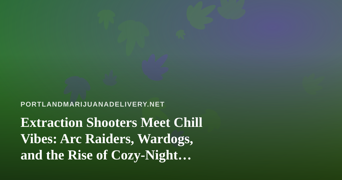 Extraction Shooters Meet Chill Vibes: Arc Raiders, Wardogs, and the Rise of Cozy-Night Twitch Streams